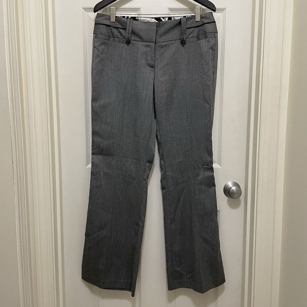 Maurice's‎ Women's Dress Pants Gray Wide Leg Career Trousers Slacks Size 9 / 10